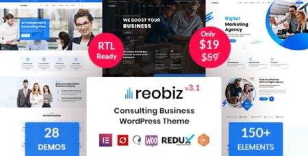 Reobiz Consulting Business Theme - Modern WordPress Design