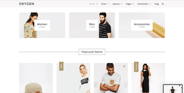 Oxygen WooCommerce WordPress Theme - Responsive Online Shopping