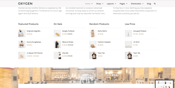 Oxygen WooCommerce WordPress Theme - Responsive Online Shopping