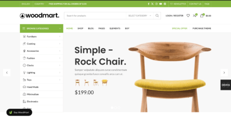 WoodMart WooCommerce Theme - Premium Online Store Design