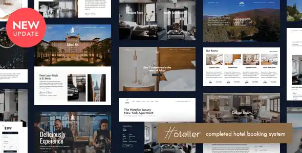 Hoteller Hotel Booking WordPress Theme 6.8.1