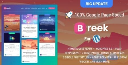 Breek Minimal Wordpress Theme