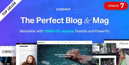 CheerUp Food Blog And Magazine Theme