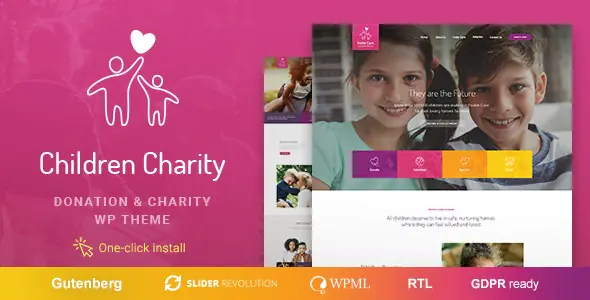 Children Charity Nonprofit and NGO Theme