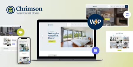 Chrimson Windows and Doors Services Theme