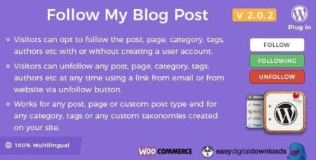 Follow My Blog Post Plugin