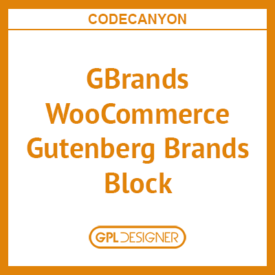 GBrands  – WooCommerce Gutenberg Brands
