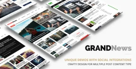 Grand News Magazine Newspaper Theme