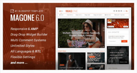 MagOne Blogger Wordpress Theme