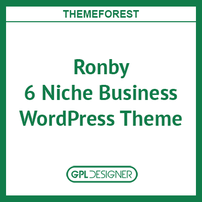 Ronby  - 6 Niche Business Multi-Purpose Theme