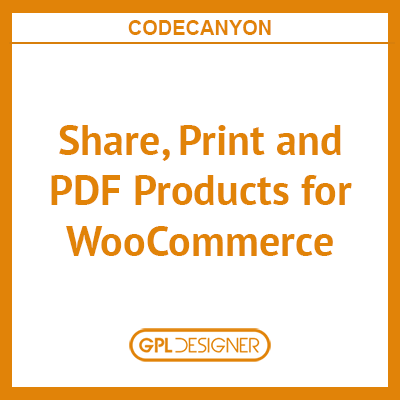 Share, Print and PDF Products for WooCommerce