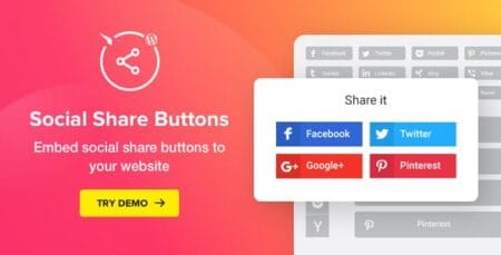 Elfsight Social Media Share Buttons