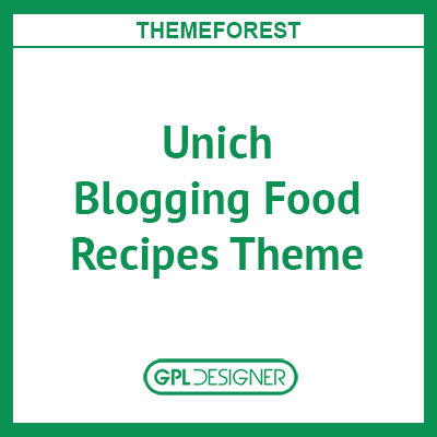 Unich  – Infinite Scroll Blogging Food Recipes