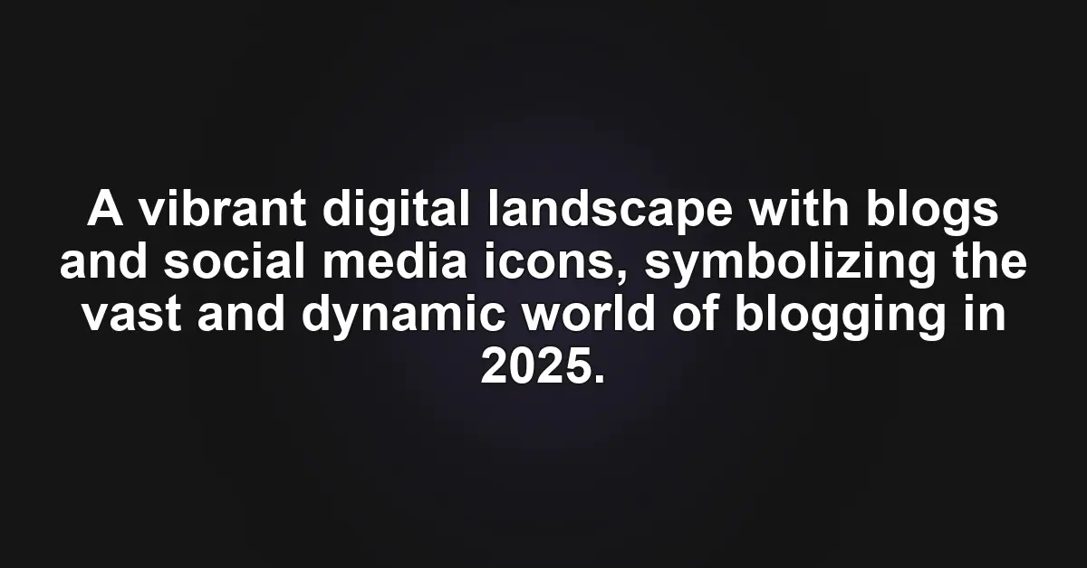 Essential Blogging Statistics and Trends for 2025
