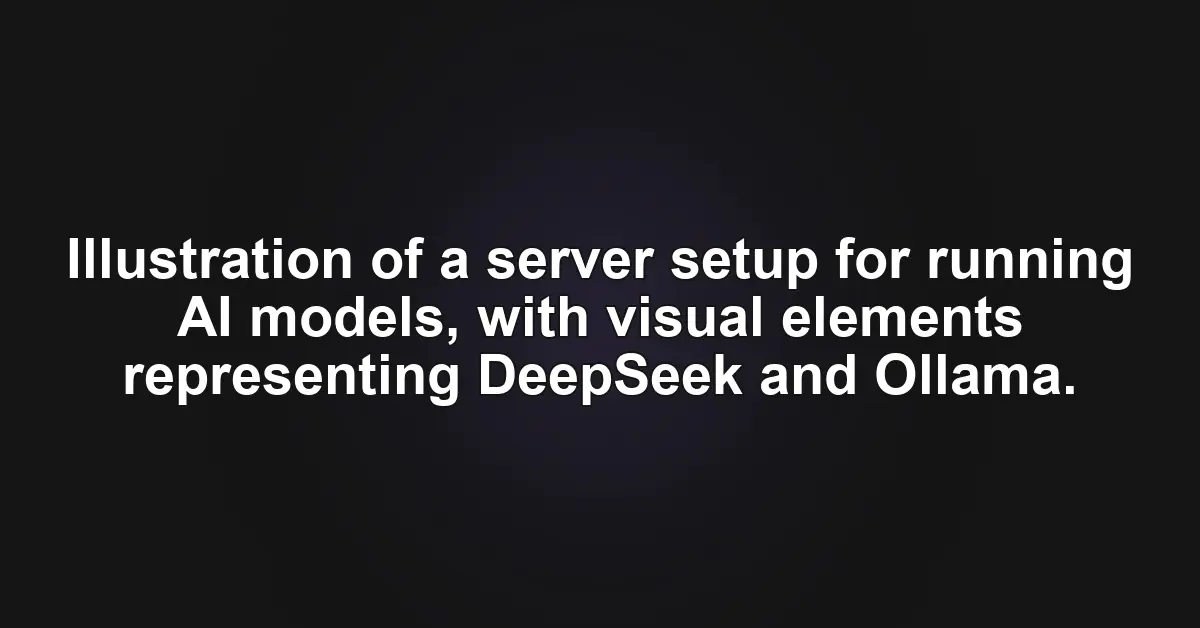 Mastering DeepSeek Setup with Ollama: A Beginner's Guide Mastering DeepSeek Setup with Ollama: A Beginner's Guide