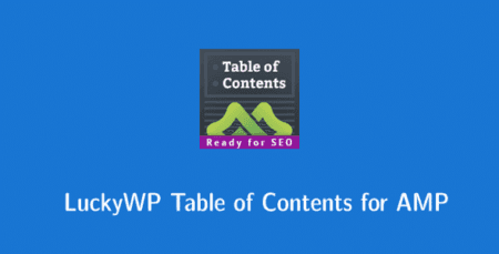 LuckyWP Table of Contents for AMP