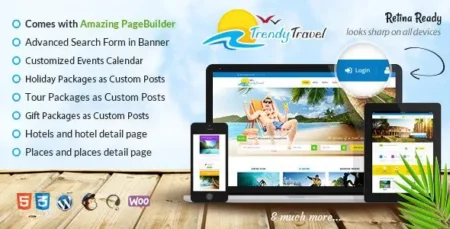 Trendy Travel Tourism Agency Theme